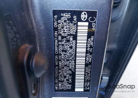 2017 Toyota Prius Two из США, поврежденный, VIN JTDKBRFU7H3028888